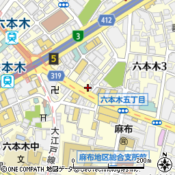 牛タン専門店 祇園亭 六本木本店周辺の地図