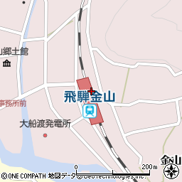 岐阜県下呂市周辺の地図
