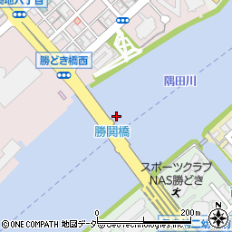 勝鬨橋周辺の地図