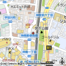 ダイネス壱番館渋谷周辺の地図