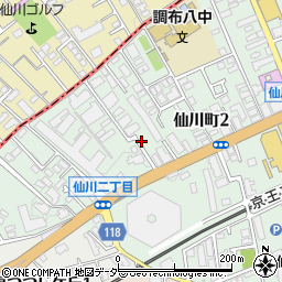 東京都調布市仙川町2丁目7周辺の地図