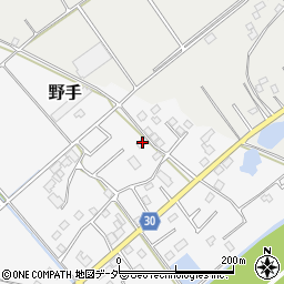 千葉県匝瑳市野手17100周辺の地図