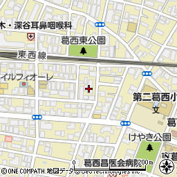 東京都江戸川区東葛西6丁目17-14周辺の地図