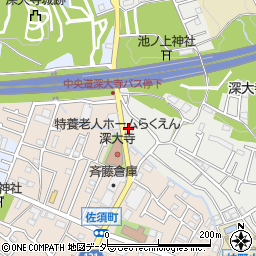 ファミリーマート深大寺南町店周辺の地図