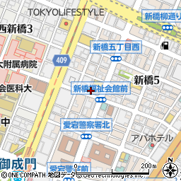 プロプリント新橋汐留店周辺の地図