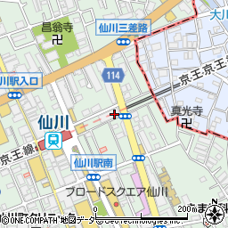 東京都調布市仙川町1丁目44周辺の地図