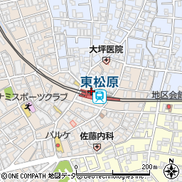 炭火焼肉ホルモン土俵の真ん中 東松原店周辺の地図