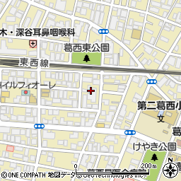 東京都江戸川区東葛西6丁目17周辺の地図