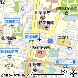 株式会社かんぽ生命保険　甲府支店周辺の地図