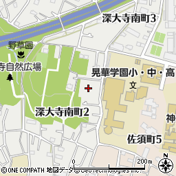 東京都調布市深大寺南町2丁目20周辺の地図