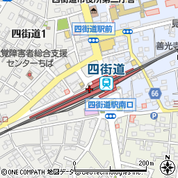 千葉県四街道市周辺の地図