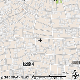 東京都世田谷区松原4丁目34-22周辺の地図