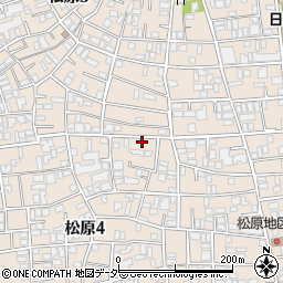 東京都世田谷区松原4丁目34-24周辺の地図