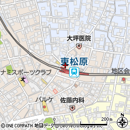 炭火焼肉ホルモン　土俵の真ん中　東松原店周辺の地図