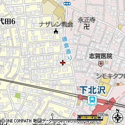 東京都世田谷区代田6丁目5-2周辺の地図