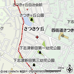 千葉県四街道市さつきケ丘周辺の地図