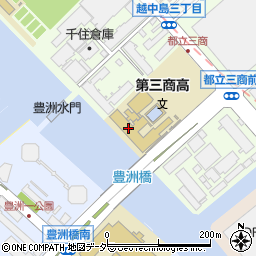 東京都立第三商業高等学校周辺の地図