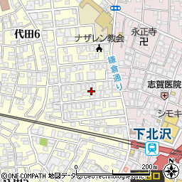 東京都世田谷区代田6丁目5周辺の地図