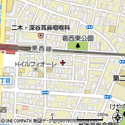 東京都江戸川区東葛西6丁目18-16周辺の地図