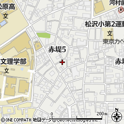 東京都世田谷区赤堤5丁目15-7周辺の地図