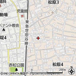 東京都世田谷区松原4丁目29周辺の地図