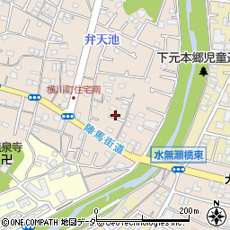 東京都八王子市横川町40周辺の地図