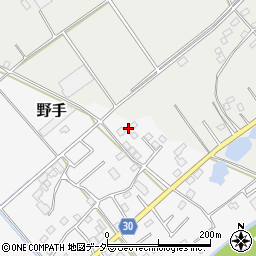 千葉県匝瑳市野手17176周辺の地図