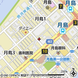 株式会社富士マート　月島店周辺の地図