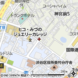 東京都渋谷区神宮前5丁目34-11周辺の地図