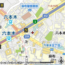 JUMANJI 55 ROPPONGI TOKYO周辺の地図