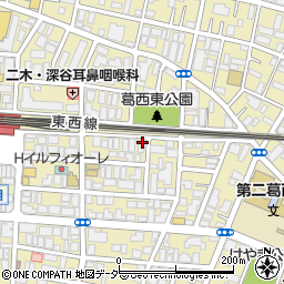 東京都江戸川区東葛西6丁目18-11周辺の地図