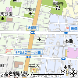 東京都八王子市大横町3周辺の地図