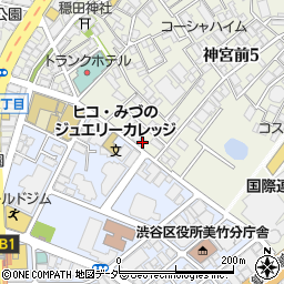 東京都渋谷区神宮前5丁目34-12周辺の地図