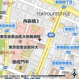 ベストメガネコンタクト御成門駅前店周辺の地図
