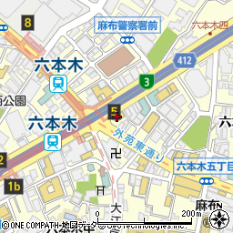 雫 SHIZUKU 六本木店周辺の地図