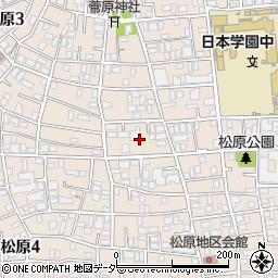 東京都世田谷区松原3丁目1周辺の地図