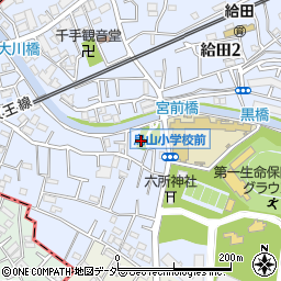 給田公園周辺の地図