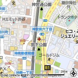 グランソル東京 渋谷ミヤシタパーク店周辺の地図