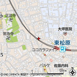 京王コインパーク東松原駐車場周辺の地図