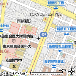 東京都港区西新橋3丁目21-8周辺の地図