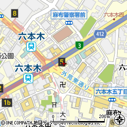 株式会社スペーストラスト　赤坂支店六本木管理センター周辺の地図