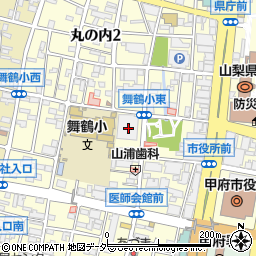 甲府信用金庫　監査課周辺の地図