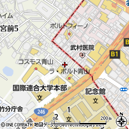 ｗｅｐａｒｋ神宮前第１駐車場周辺の地図