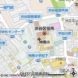 渋谷区立神南小学校　放課後クラブ周辺の地図