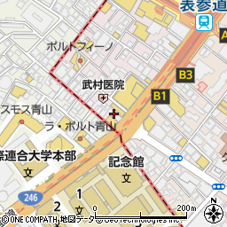 表参道青山教育研究所周辺の地図