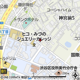 東京都渋谷区神宮前5丁目34周辺の地図