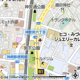 プロショップＵＳＡ渋谷店周辺の地図