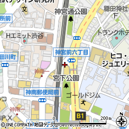 海南鶏飯食堂5 MIYASHITA PARK店周辺の地図