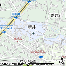 東京都日野市新井665周辺の地図