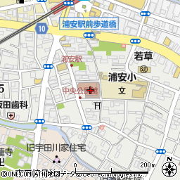 浦安市立図書館猫実分館周辺の地図